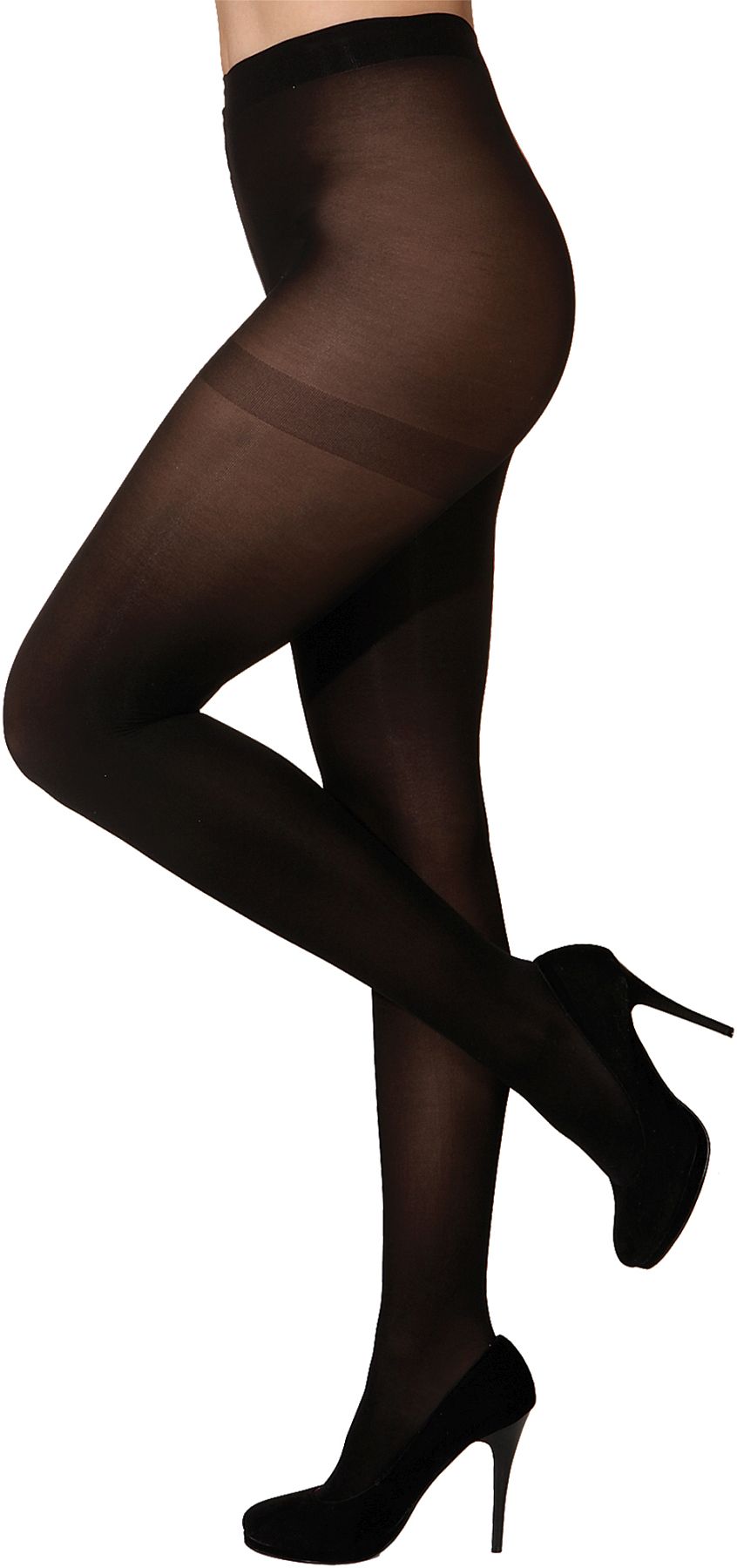 blickdichte Strumpfhose, schwarz