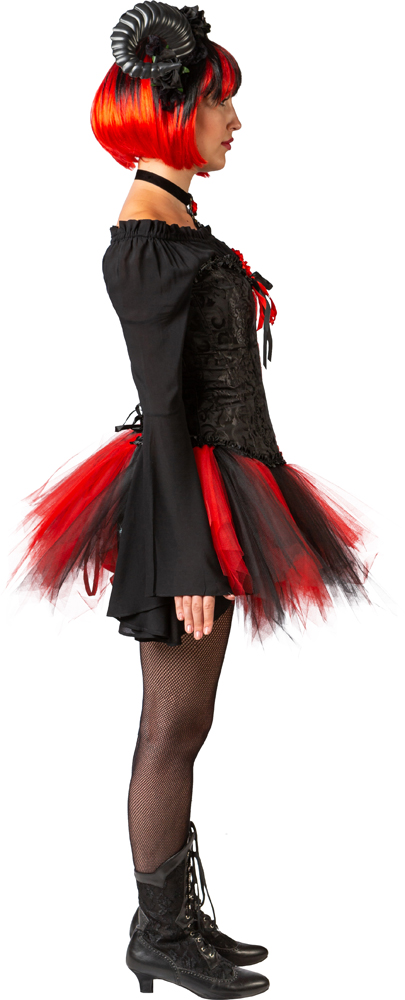 Korsage schwarz rot ,XL Korsage schwarz rot ,XL