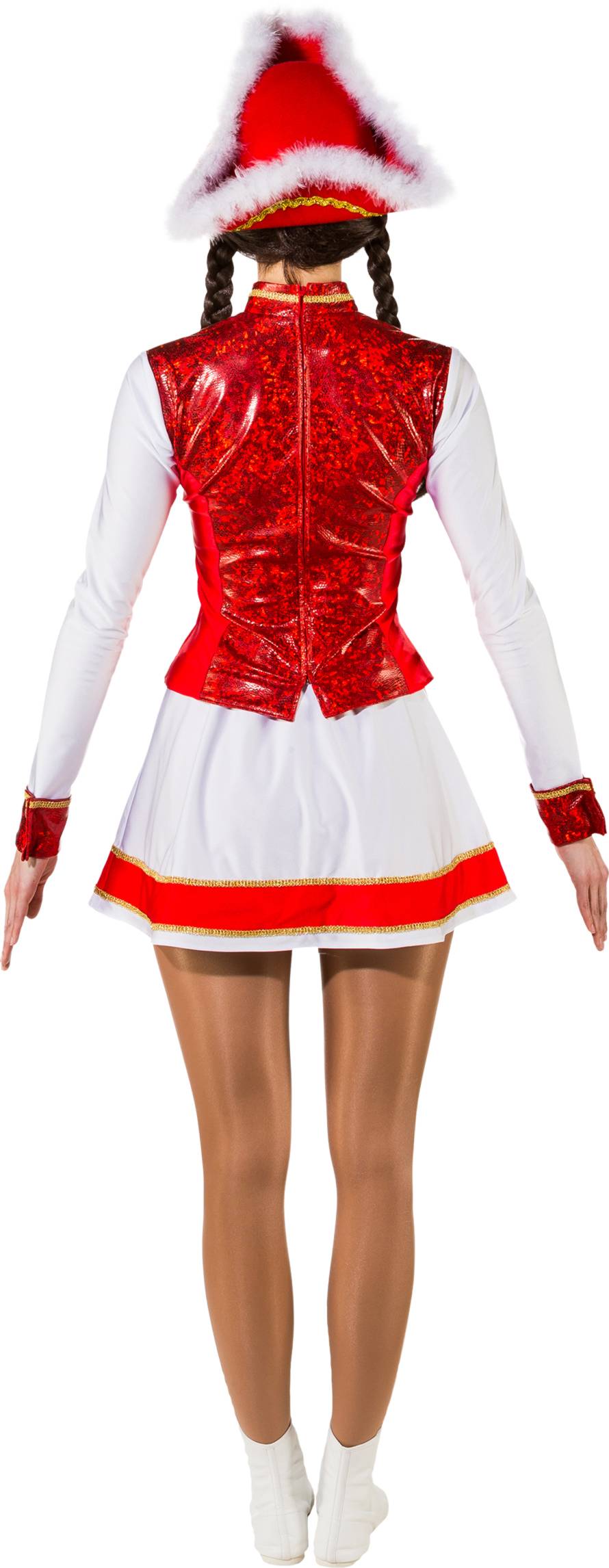 Gardekleid 2-teilig, rot-weiß Gardekleid 2-teilig, rot-weiß