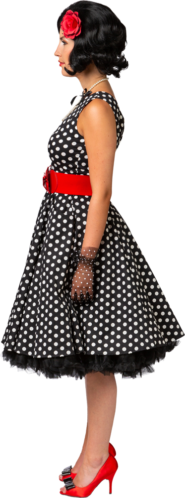 Kleid Rockabilly, schwarz/weiß gepunktet Kleid Rockabilly, schwarz/weiß gepunktet