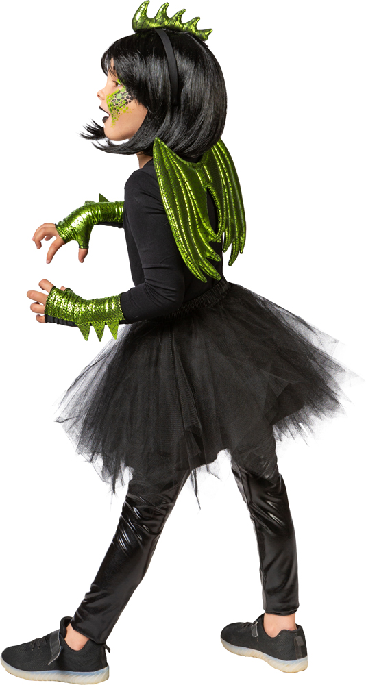 Set Drache für Kinder, grün 