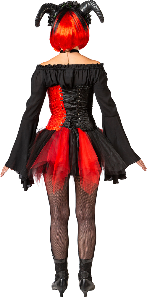 Korsage schwarz rot ,XL Korsage schwarz rot ,XL