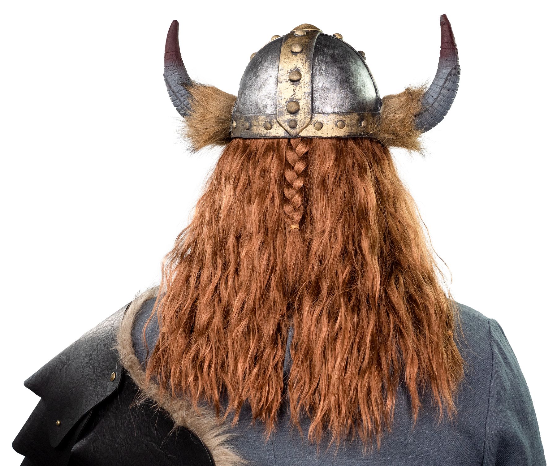 Helm Wikinger mit Fellbesatz Helm Wikinger mit Fellbesatz