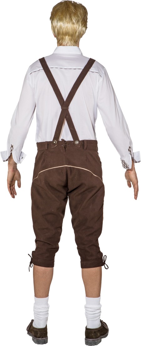 Trachtenhose braun, knielang Trachtenhose braun, knielang