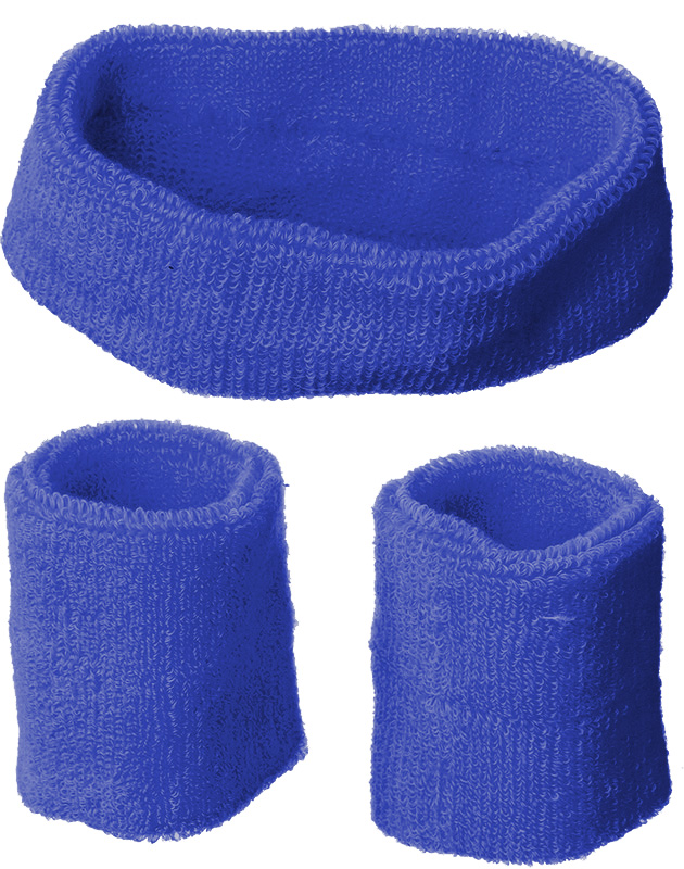 Set Schweißbänder, blau