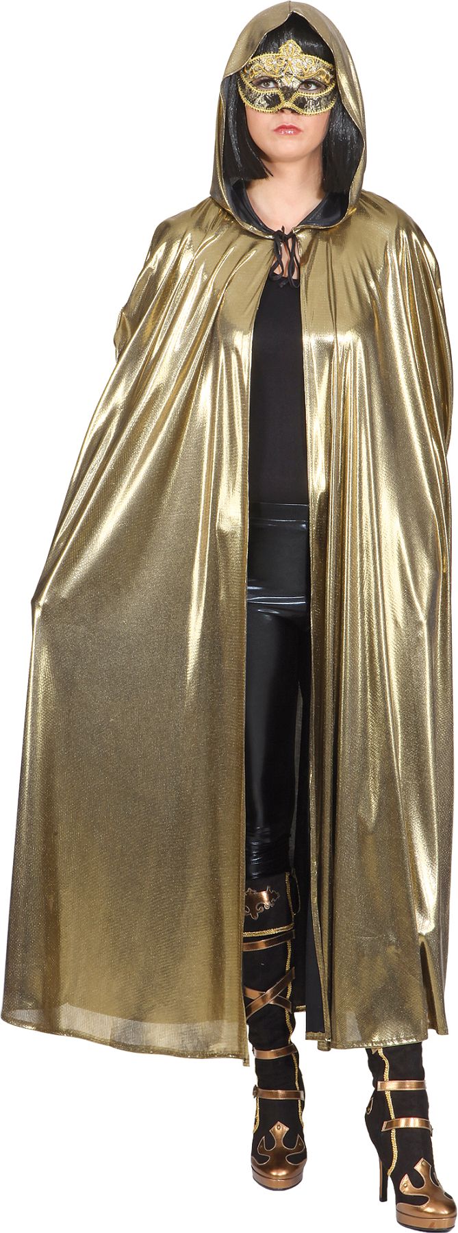 Umhang Venedig mit Kapuze, gold