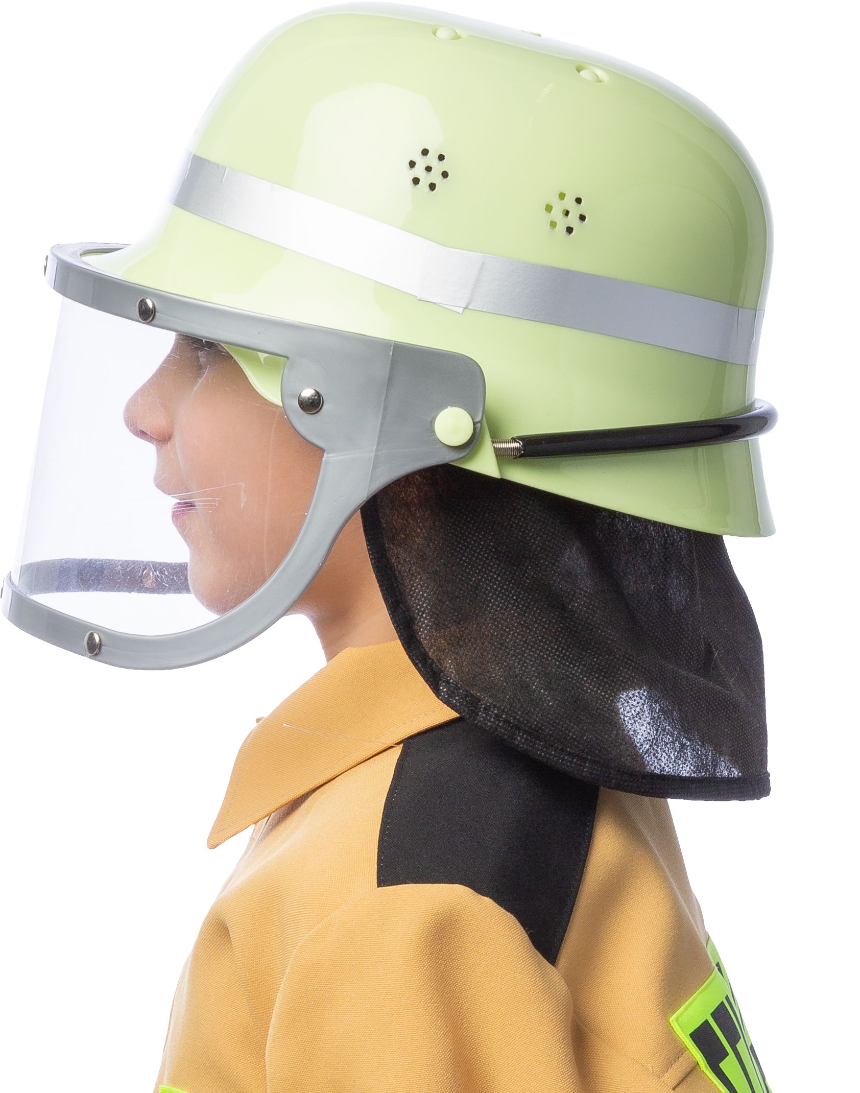 Feuerwehrhelm klassisch, beige für Kinder Feuerwehrhelm klassisch, beige für Kinder