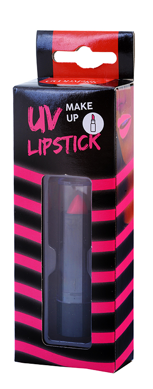 Lippenstift UV-Effekt, neonpink