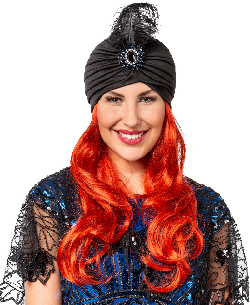 Turban-Hut mit Feder