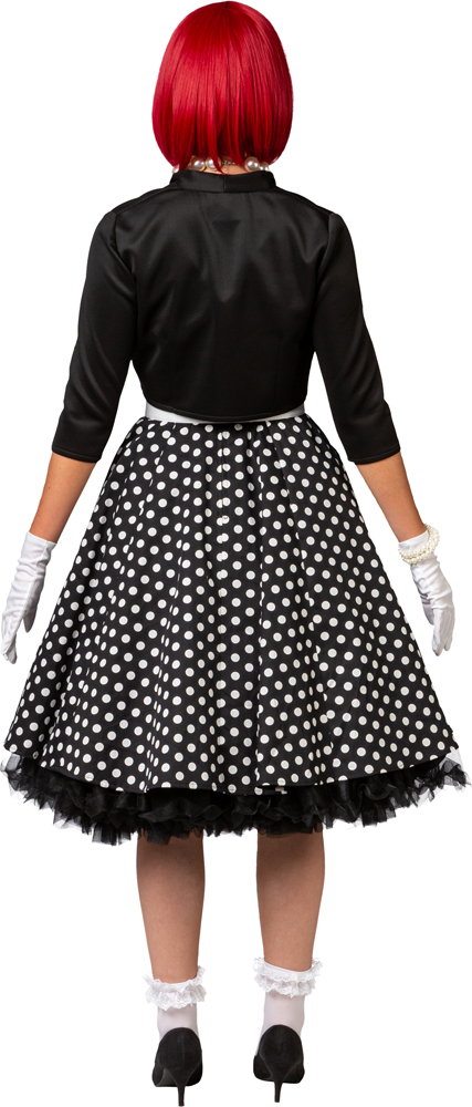 Kleid Rockabilly, schwarz/weiß gepunktet Kleid Rockabilly, schwarz/weiß gepunktet