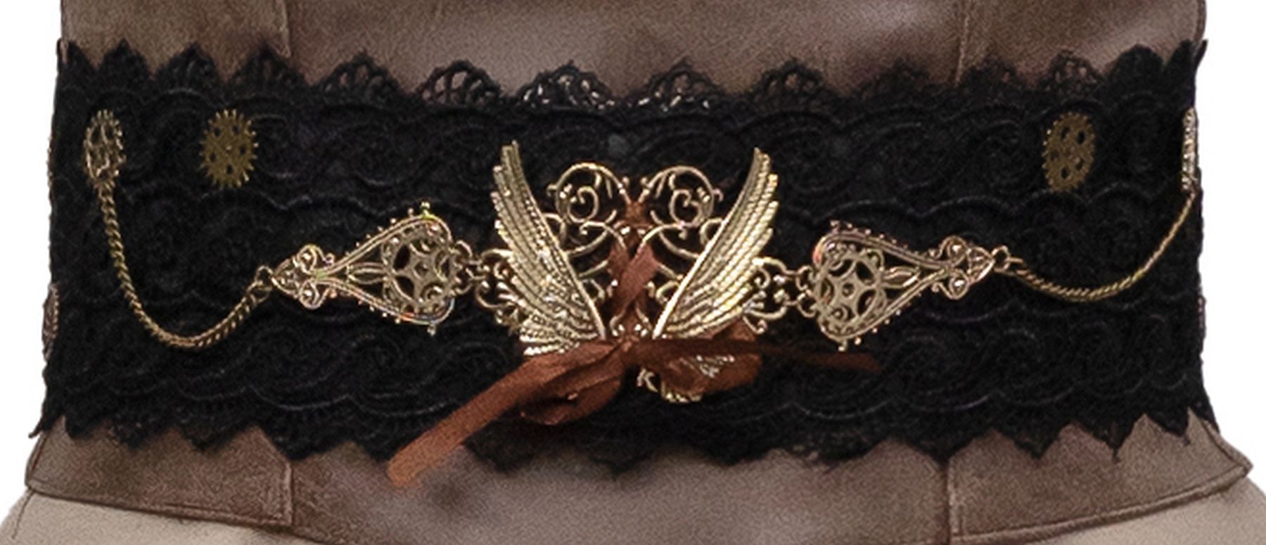 Gürtel Steampunk, schwarz Gürtel Steampunk, schwarz