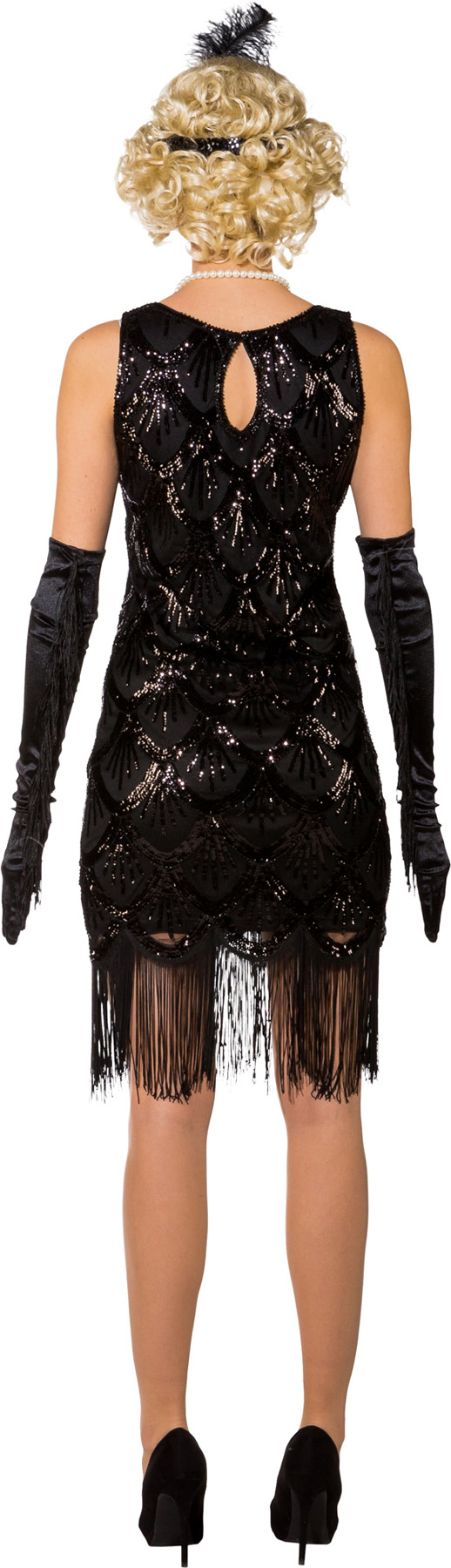 Paillettenkleid 20er schwarz Paillettenkleid 20er schwarz