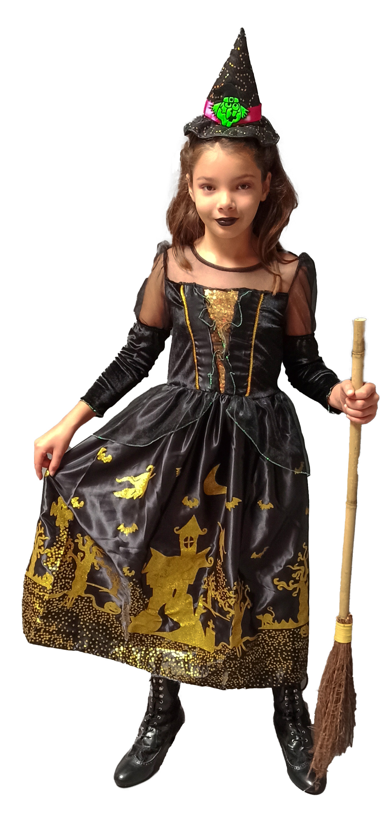 Hexenkleid für Kinder