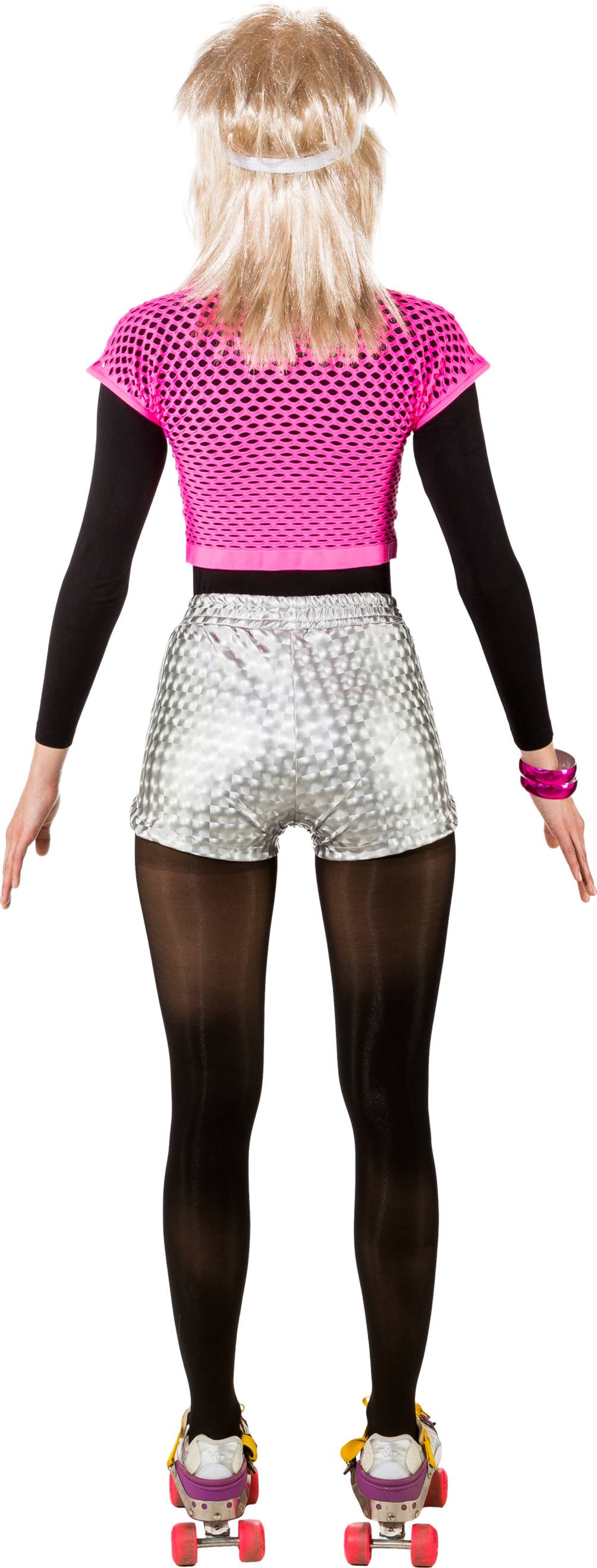 80er Jahre Shorts, silber-metallic 80er Jahre Shorts, silber-metallic