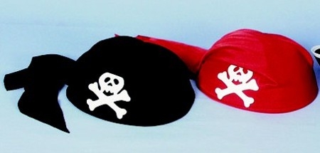 Piratenkappe, rot