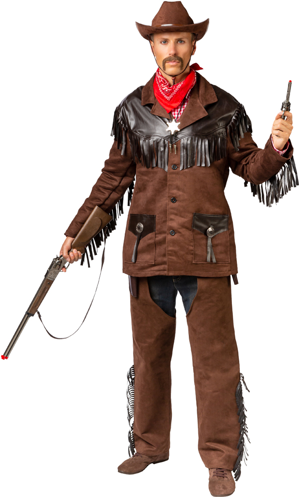 Jacke Western Wildlederimitat