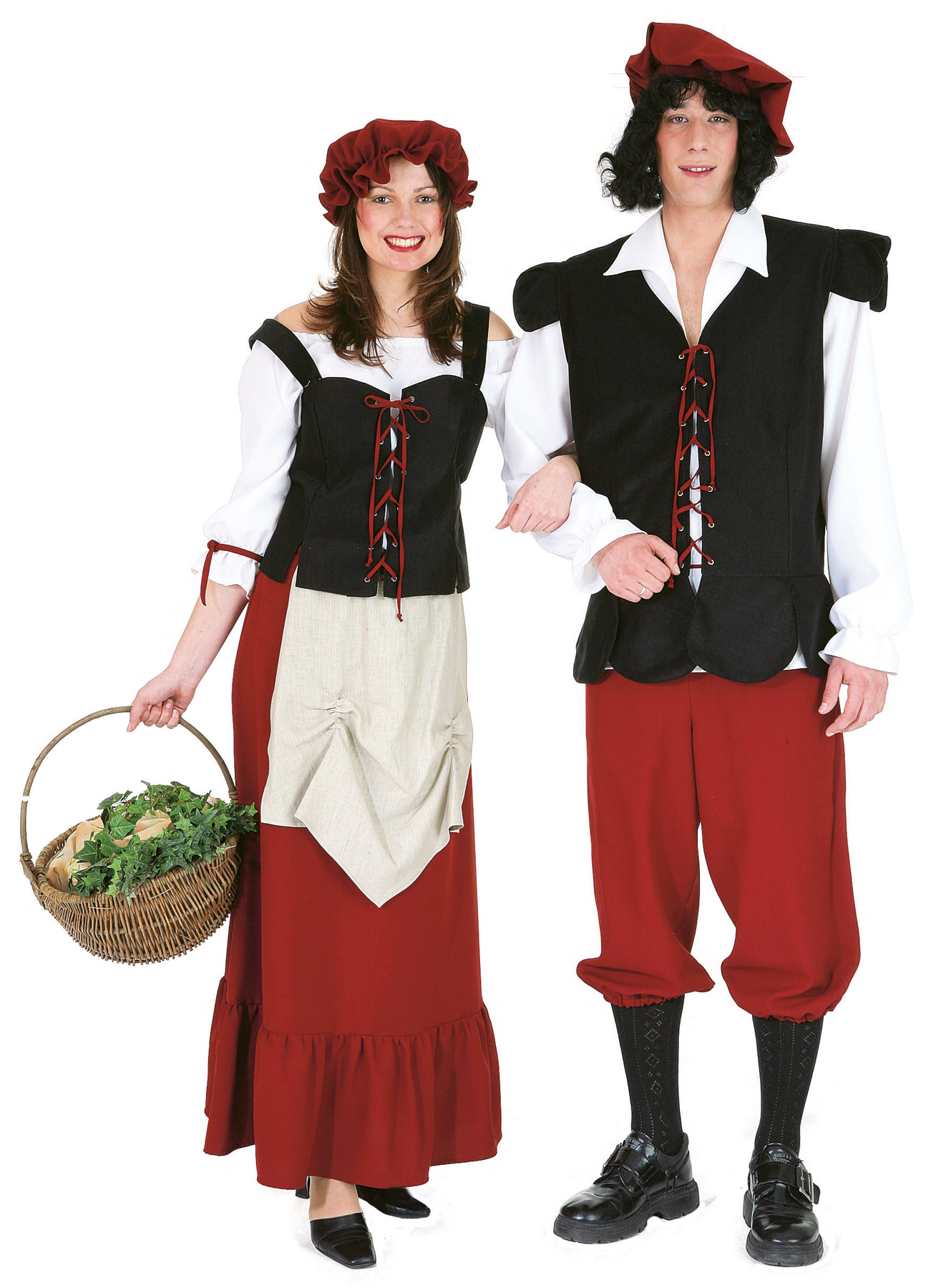 Bauer, weinrot 