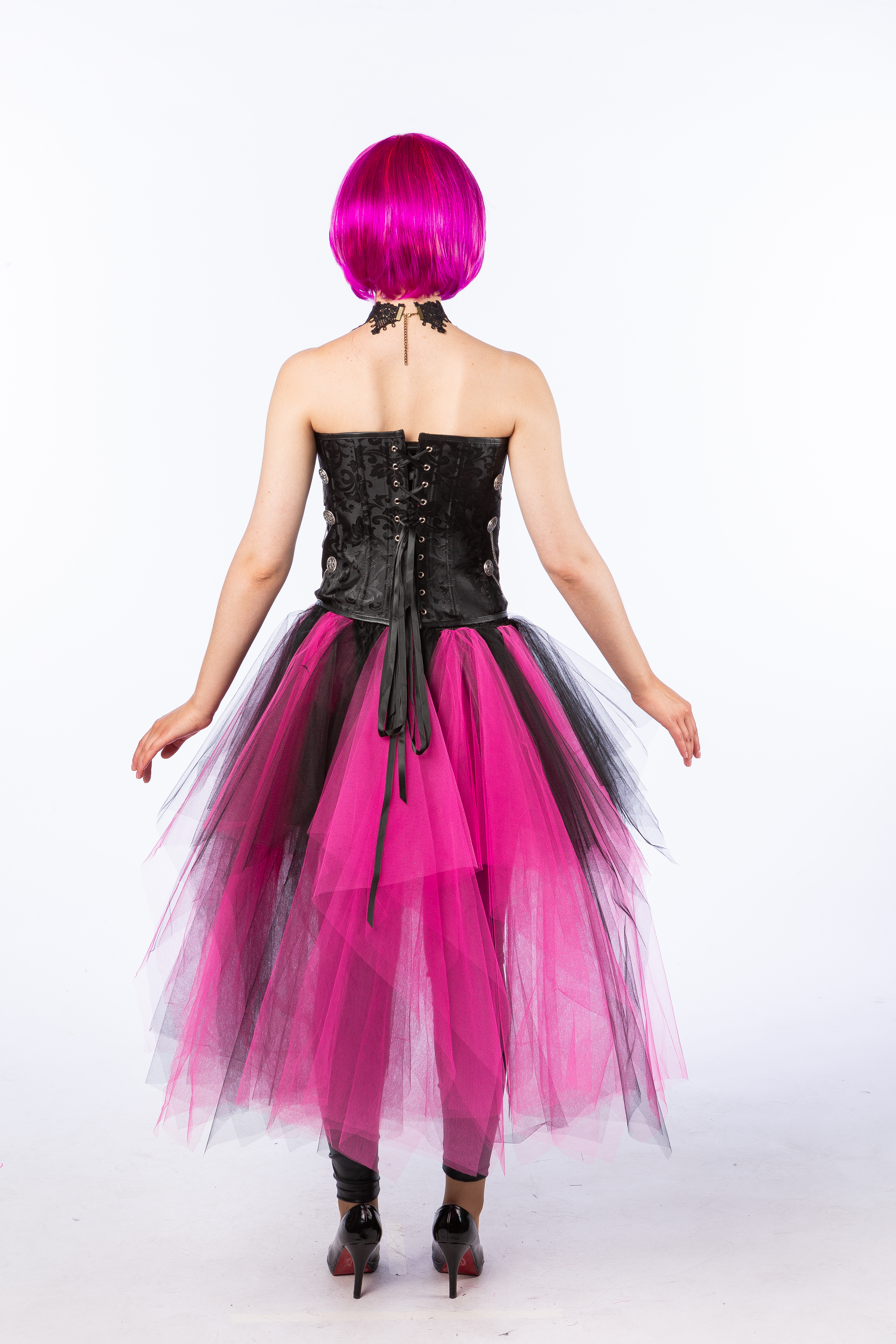 Tutu Vokuhila, fuchsia/schwarz Tutu Vokuhila, fuchsia/schwarz