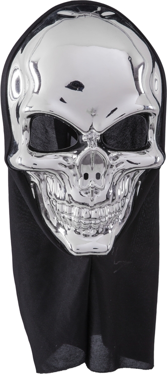 Totenkopfmaske, silber Totenkopfmaske, silber