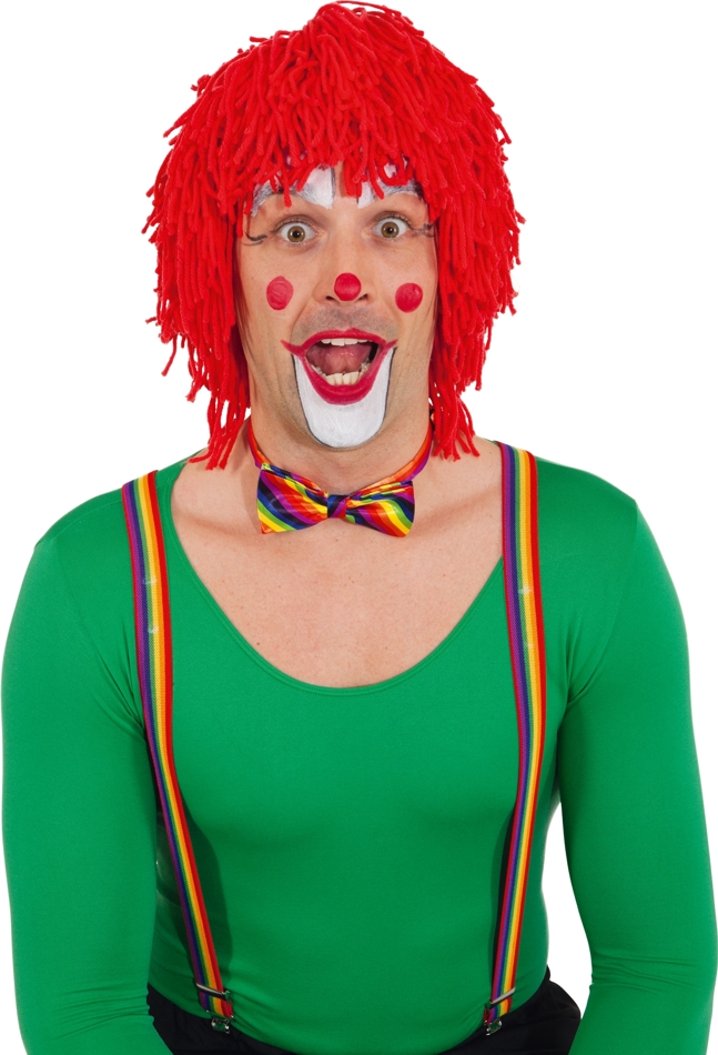 Clown Wolle, rot Clown Wolle, rot