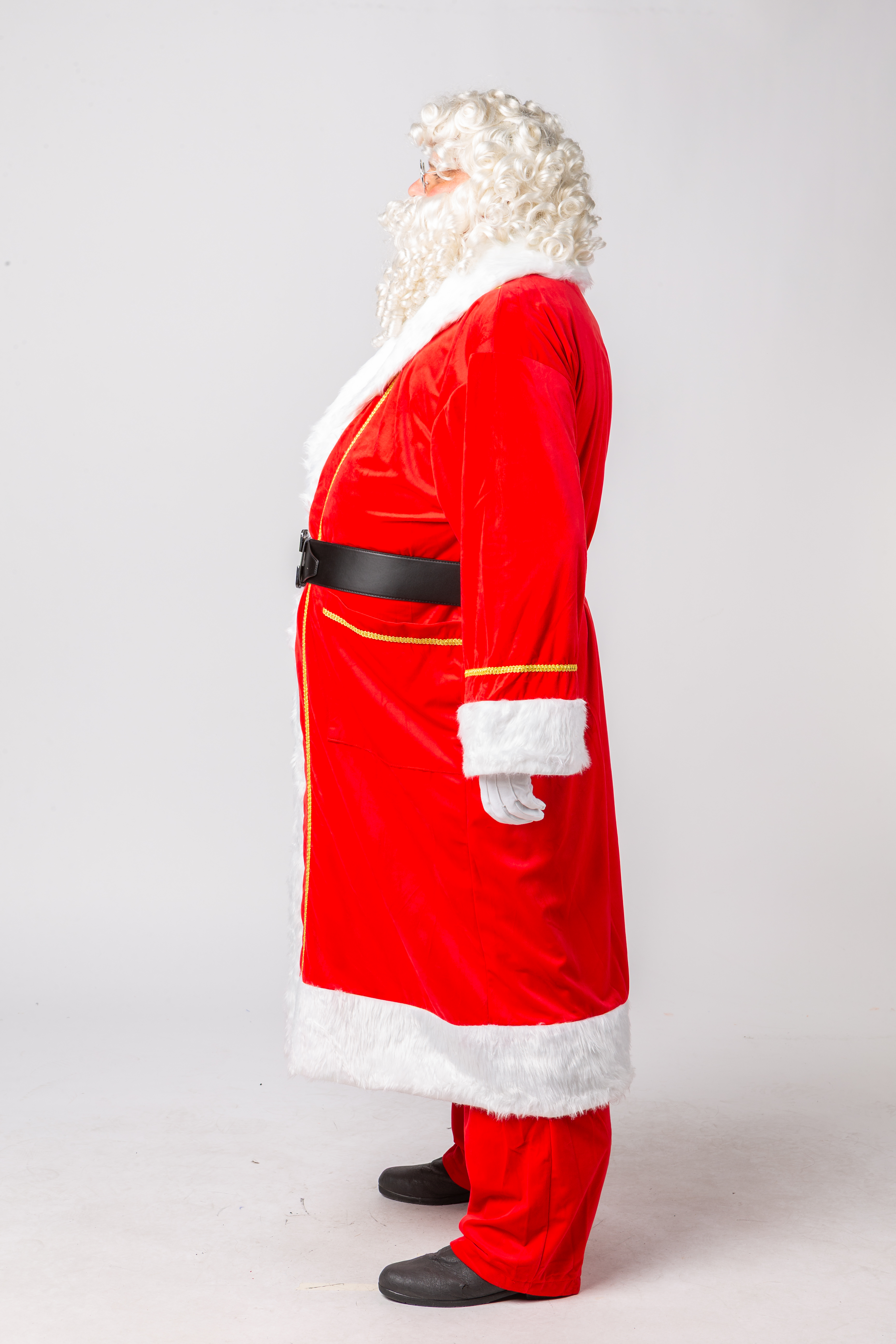 Weihnachtsmannmantel Samt, hellrot Weihnachtsmannmantel Samt, hellrot