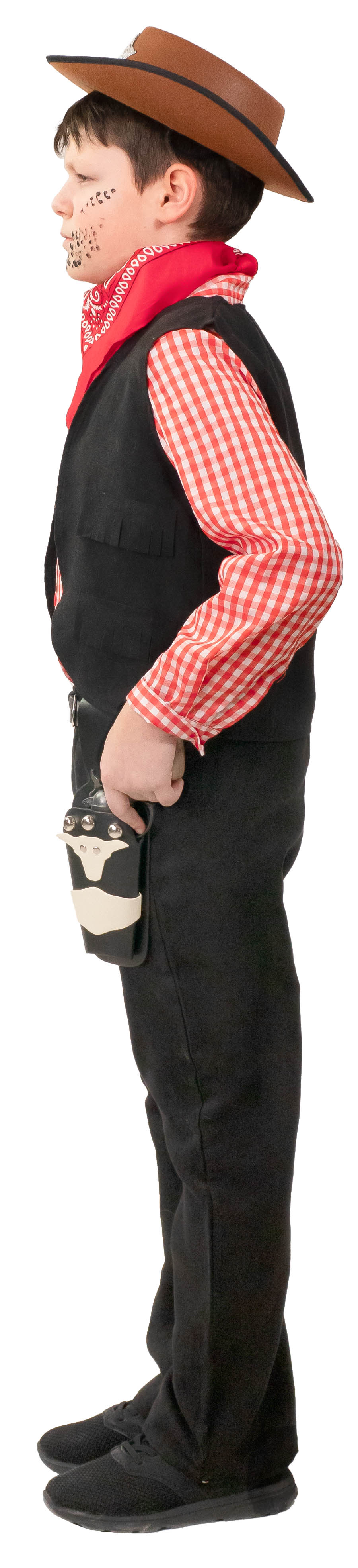Kinderkostüm Cowboy 4-teilig, schwarz Kinderkostüm Cowboy 4-teilig, schwarz