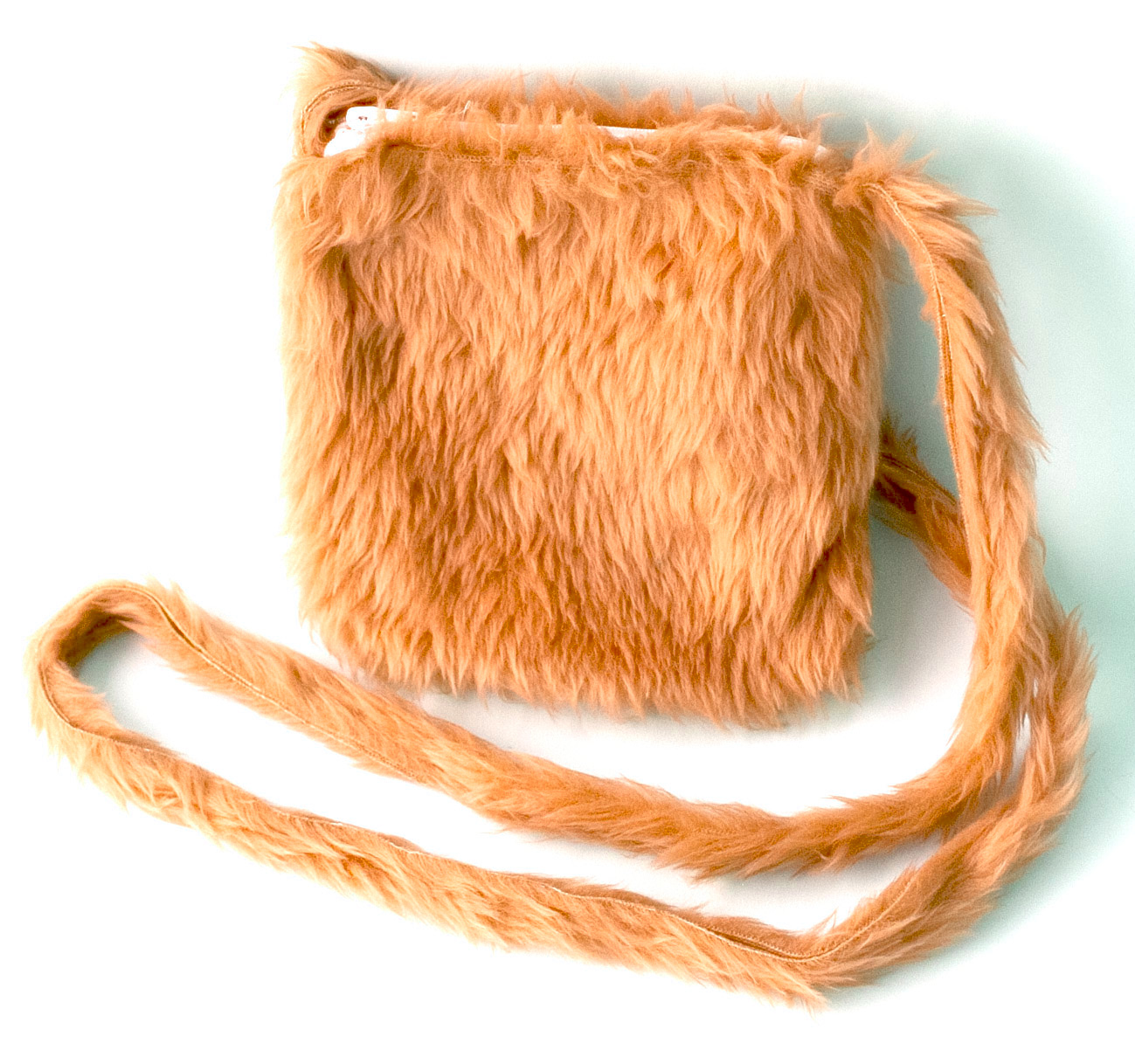 Plüschtasche, neon-orange Plüschtasche, neon-orange