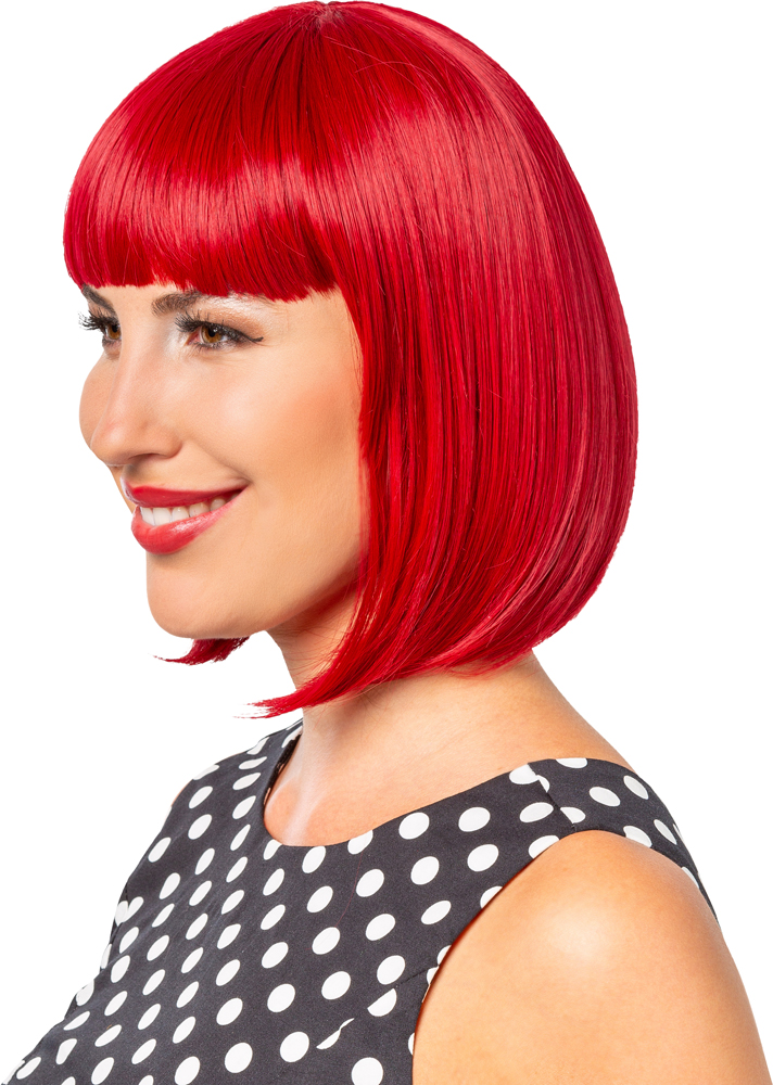 Perücke Long Bob, granatrot Perücke Long Bob, granatrot