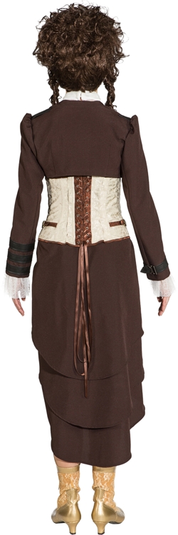 Steampunk Lagenrock, braun Steampunk Lagenrock, braun