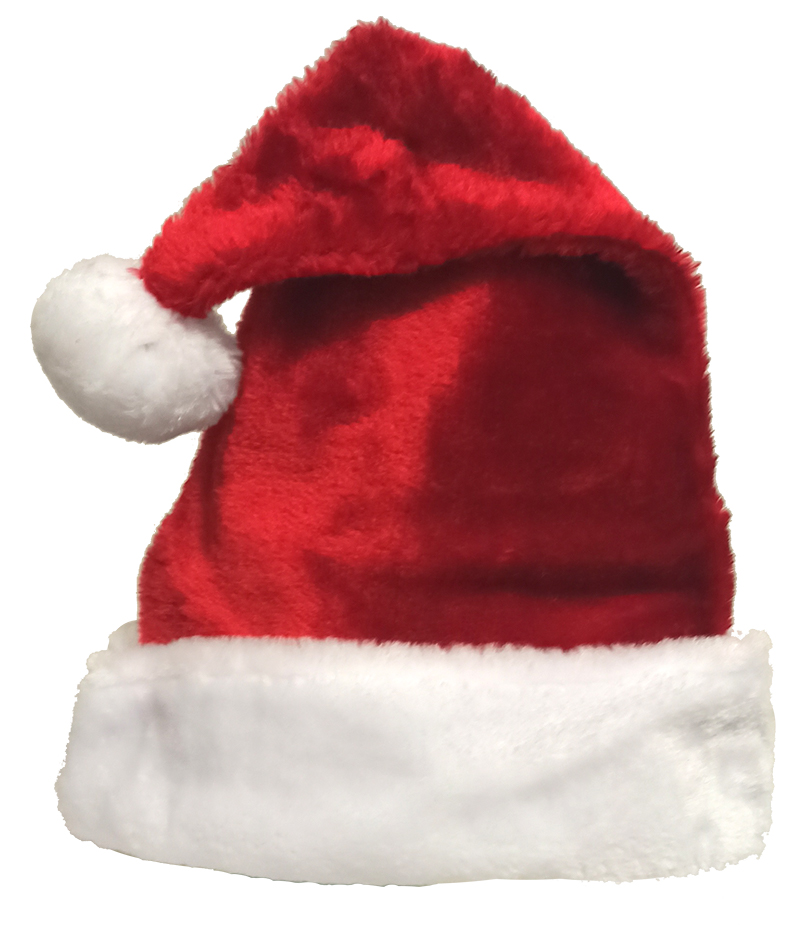 Weihnachtsmannmütze, Plüsch