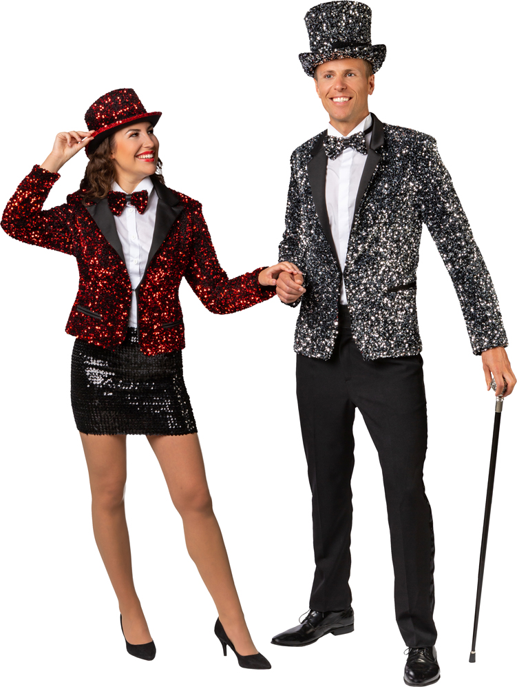Damenjacke Pailletten, rot Damenjacke Pailletten, rot