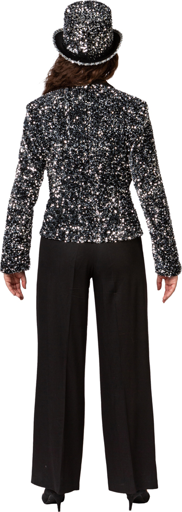 Damenjacke Pailletten, silber Damenjacke Pailletten, silber