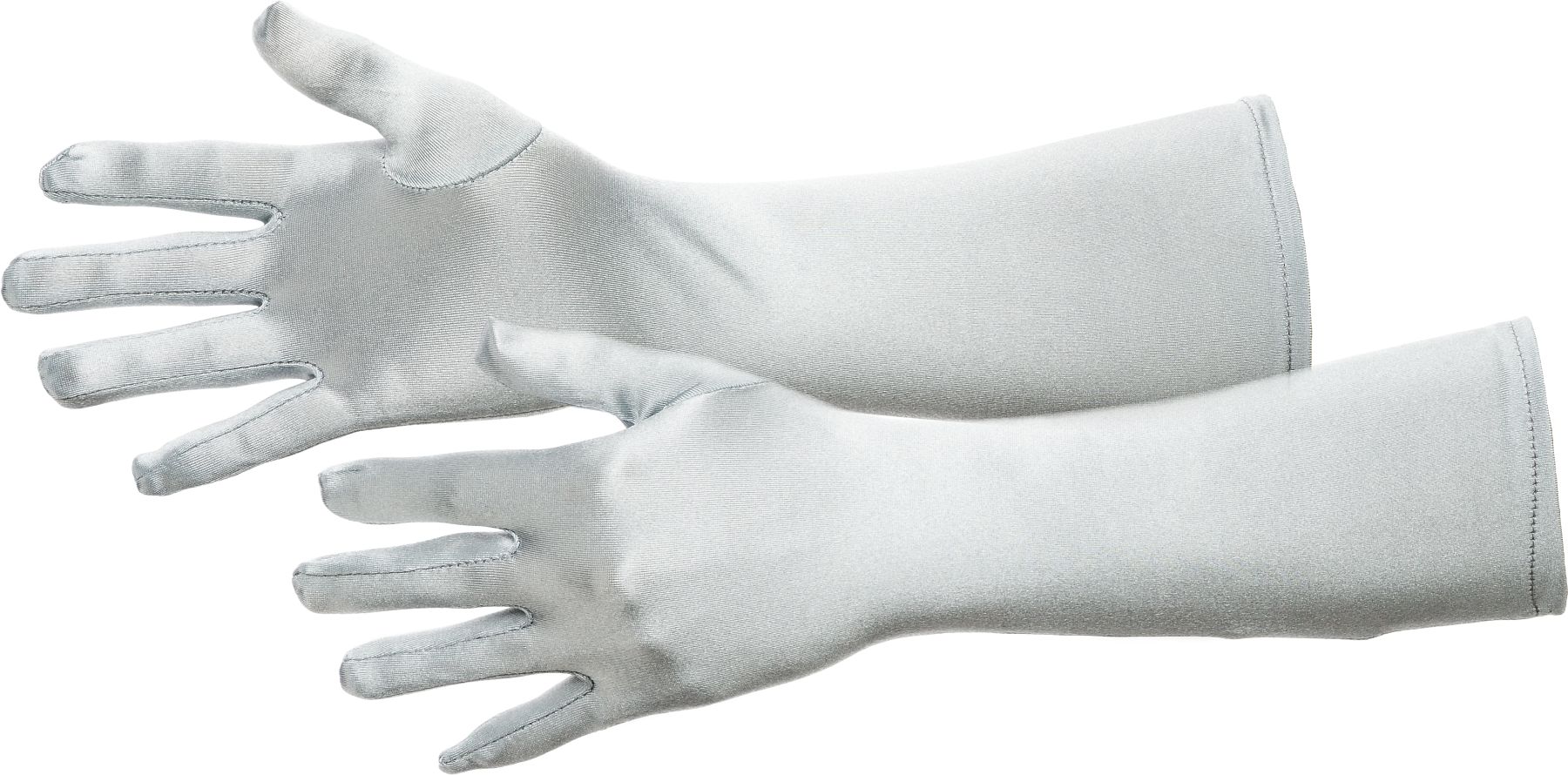 Satin-Handschuhe, silber Satin-Handschuhe, silber