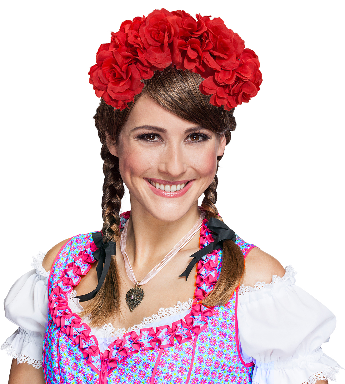 Blumenschmuck, rot 