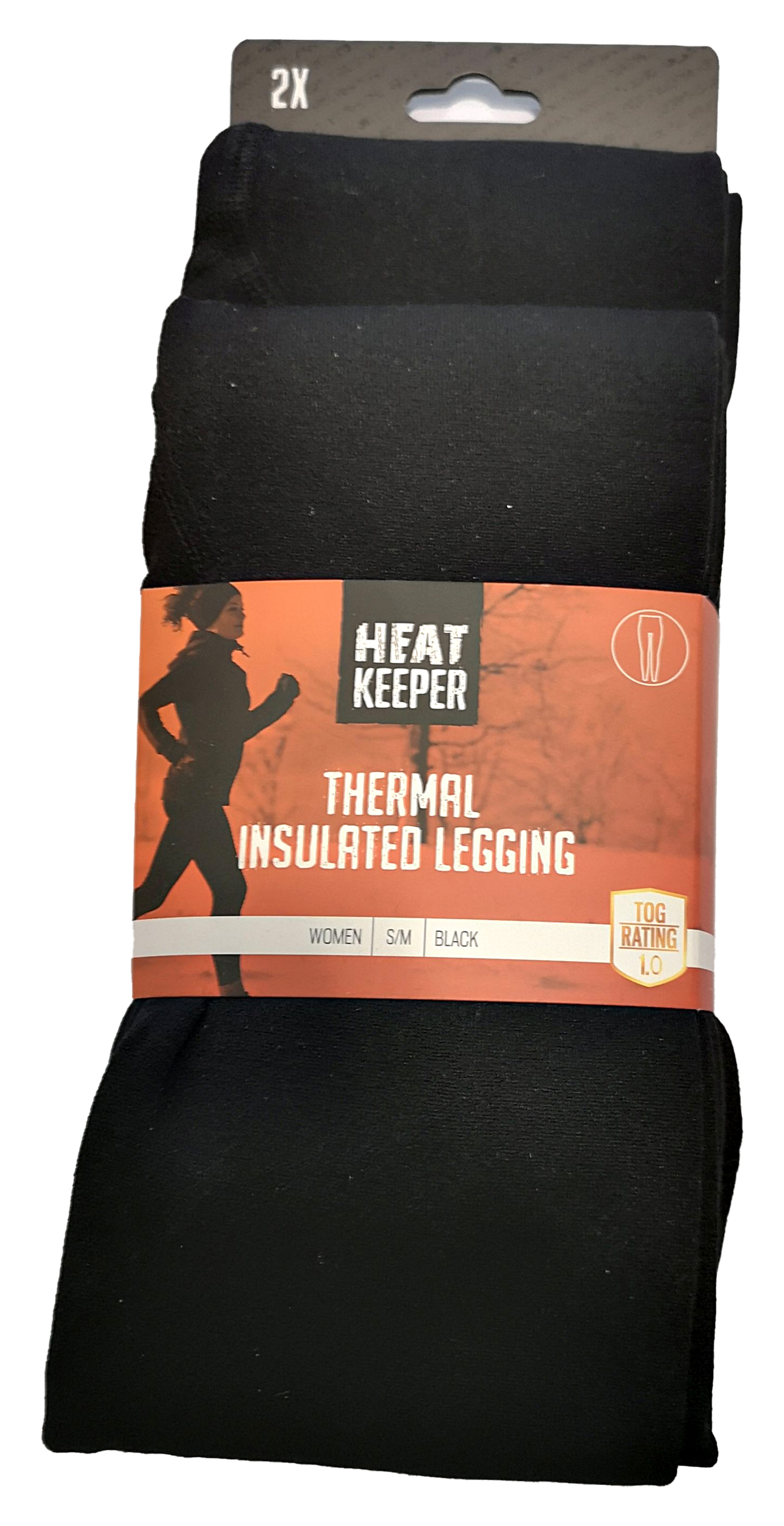 Leggings Thermo 2er-Pack, schwarz, Größe S/M
