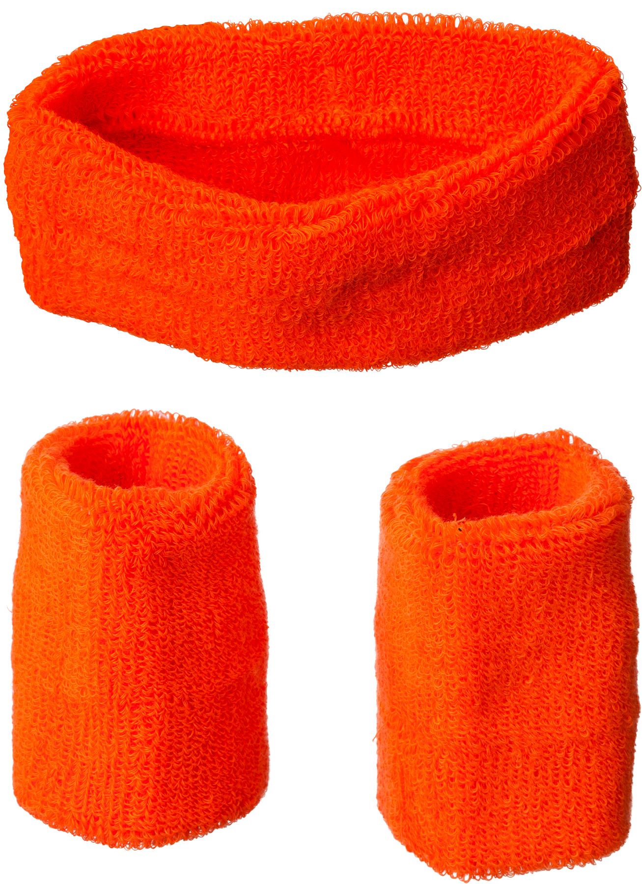 Set Schweißbänder, neonorange Set Schweißbänder, neonorange
