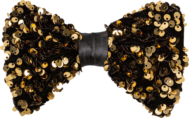 Schleife Premium Pailletten, gold 
