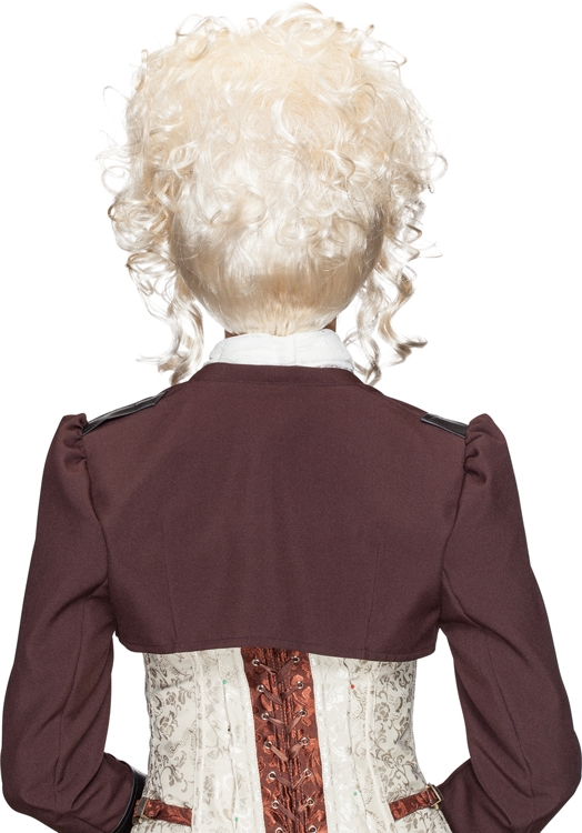 Damenperücke kurz gelockt, blond 