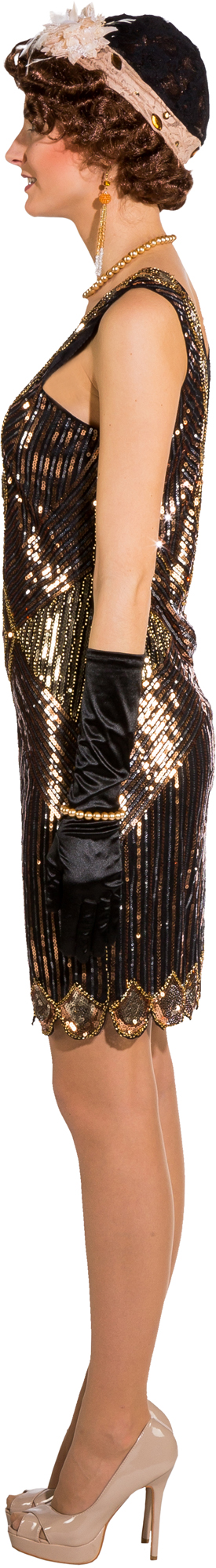 Kleid 20er schwarz-gold Kleid 20er schwarz-gold