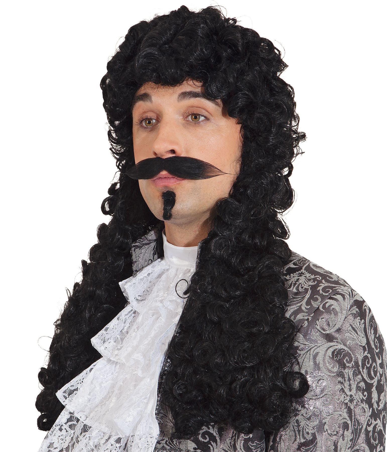 Allonge-Perücke, schwarz