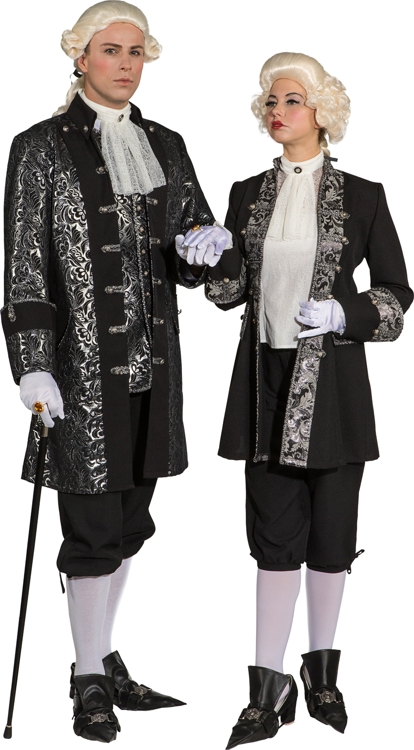 Brokatjacke, schwarz-silber Brokatjacke, schwarz-silber
