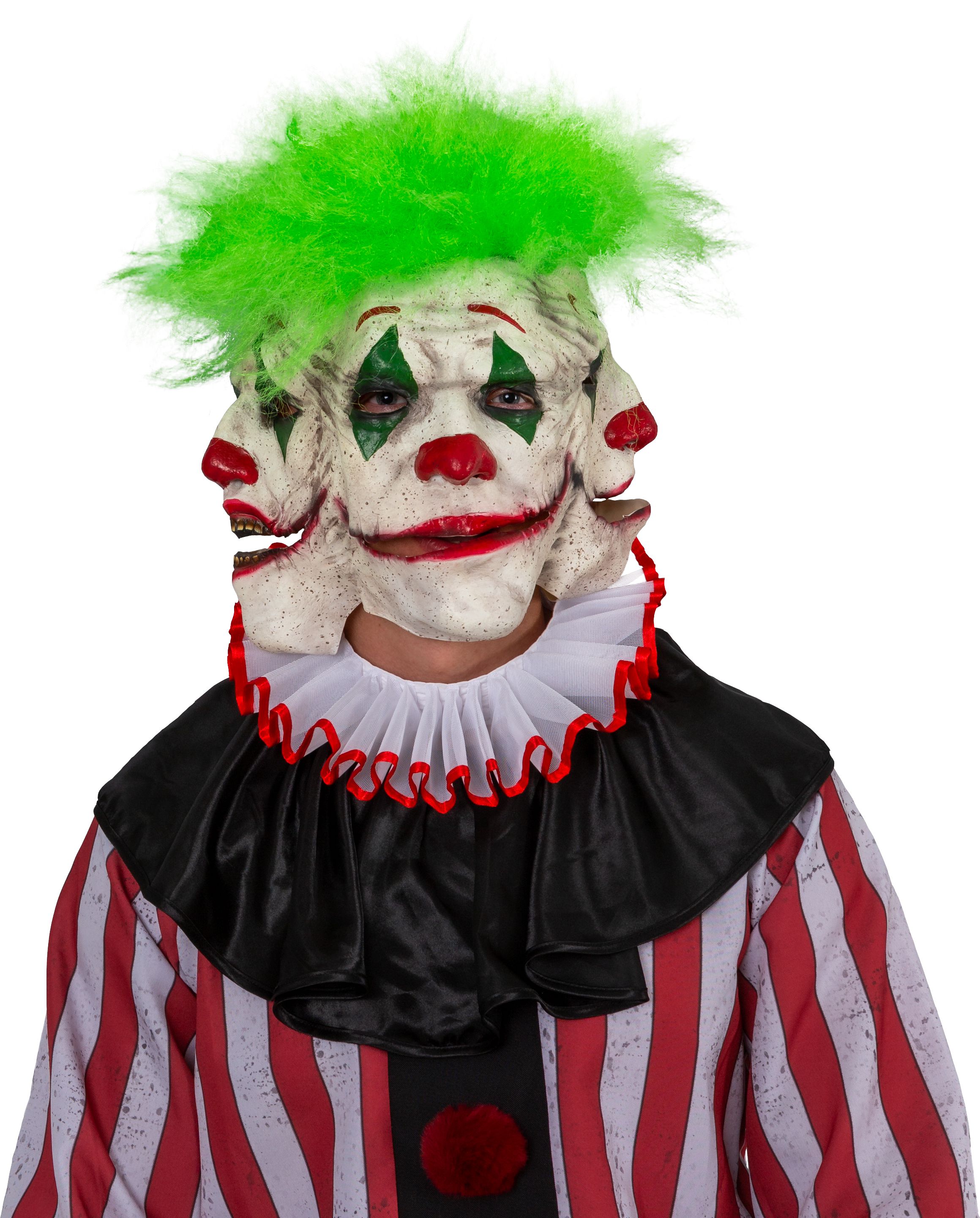 Maske Clown Triple Face