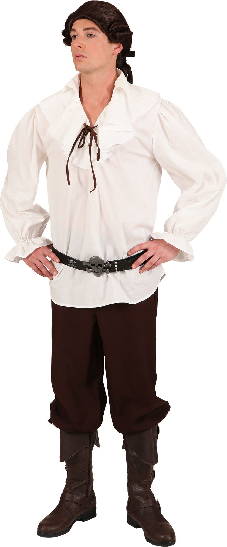 Piratenbluse, creme-weiß