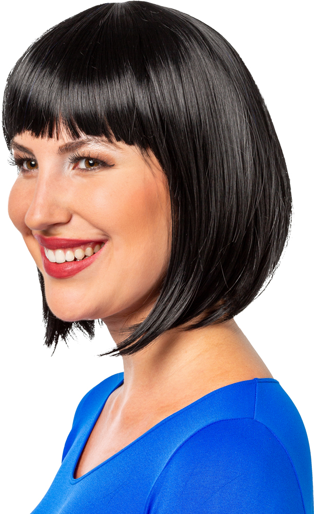 Perücke Long Bob, schwarz Perücke Long Bob, schwarz