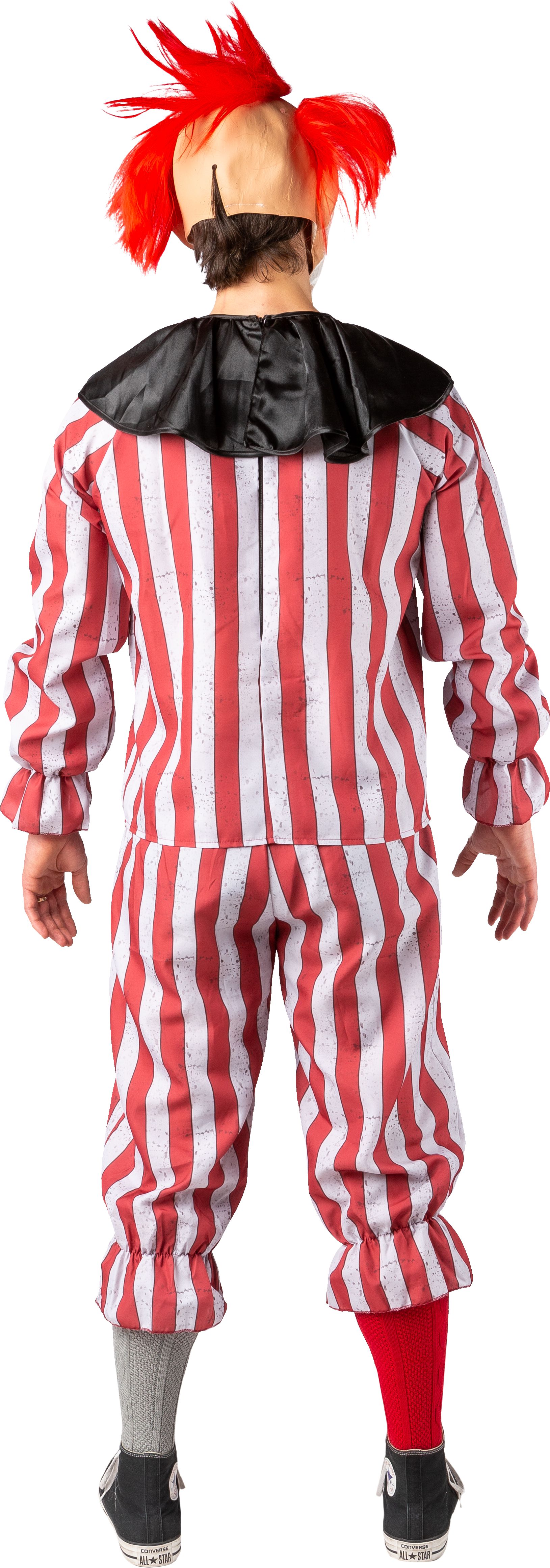 Halloweenclown, grau-rot XL Halloweenclown, grau-rot XL